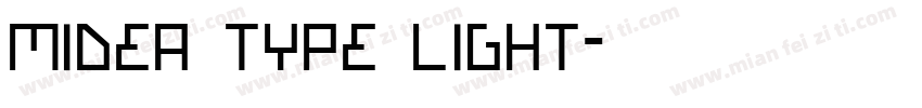 Midea Type Light字体转换